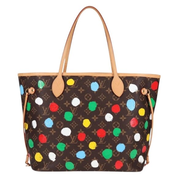 LOUIS VUITTON Monogram Yayoi Kusama Neverfull MM Tote Bag M46381 LV Auth 122877M - Picture 2 of 16